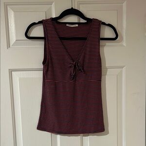 Caution to the Wind Striped Tank Top